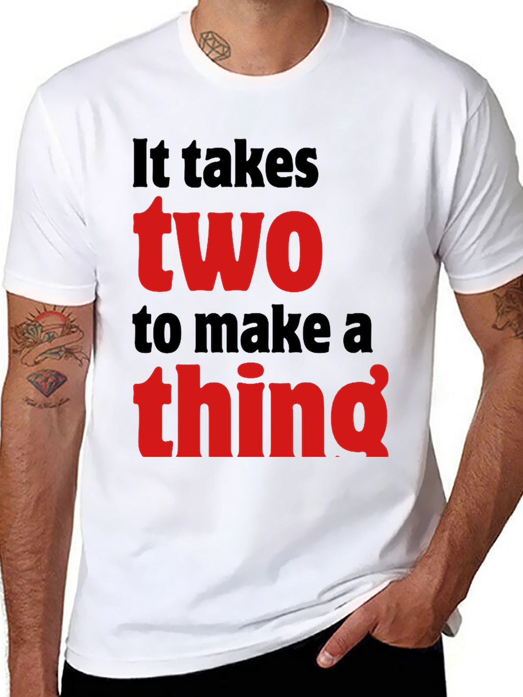 It Takes Two T-Shirt - Funny Graphic Tee