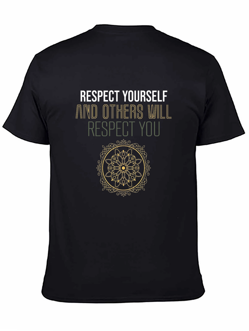 Respect Yourself Graphic Tee - Black Cotton Shirt