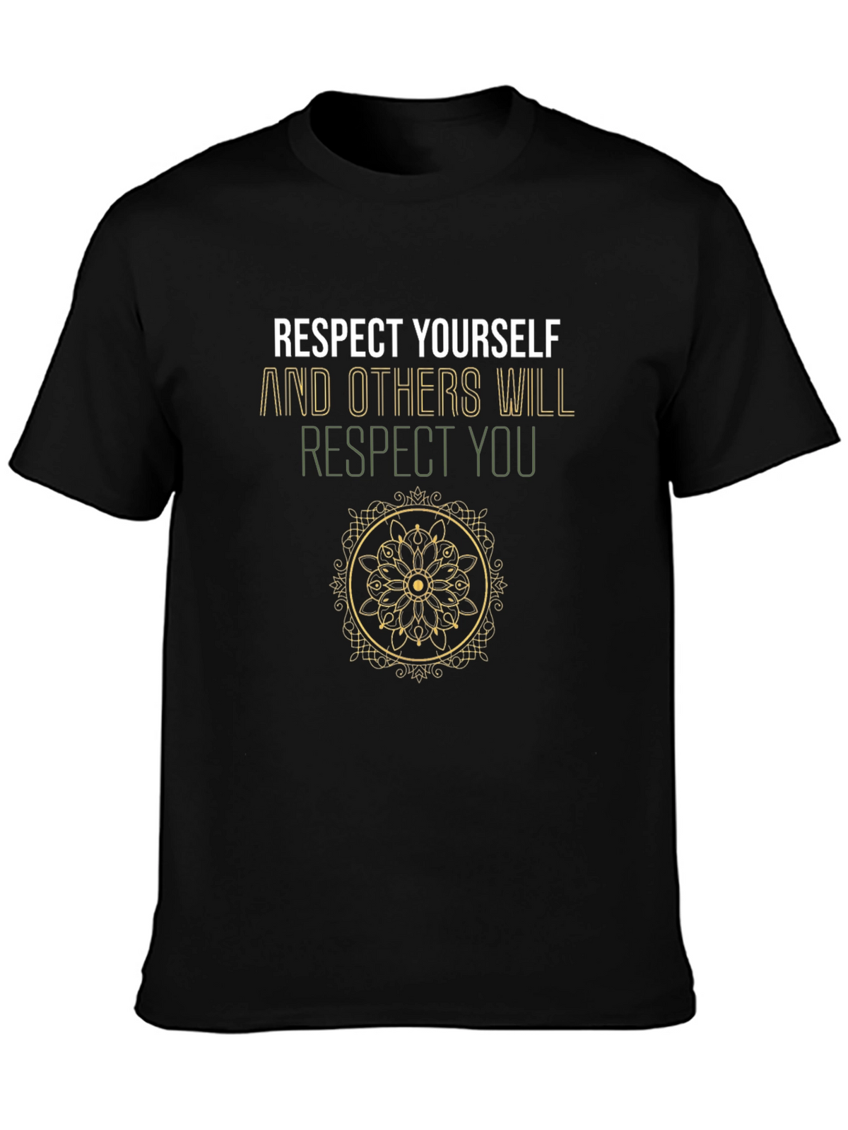 Respect Yourself Graphic Tee - Black Cotton Shirt