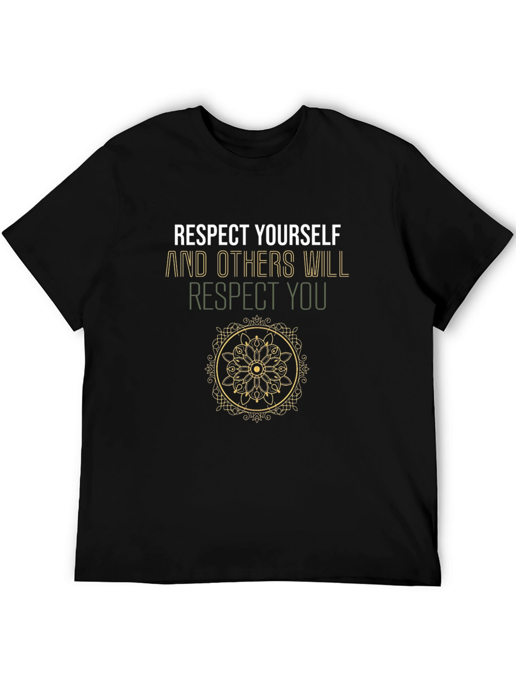 Respect Yourself Graphic Tee - Black Cotton Shirt