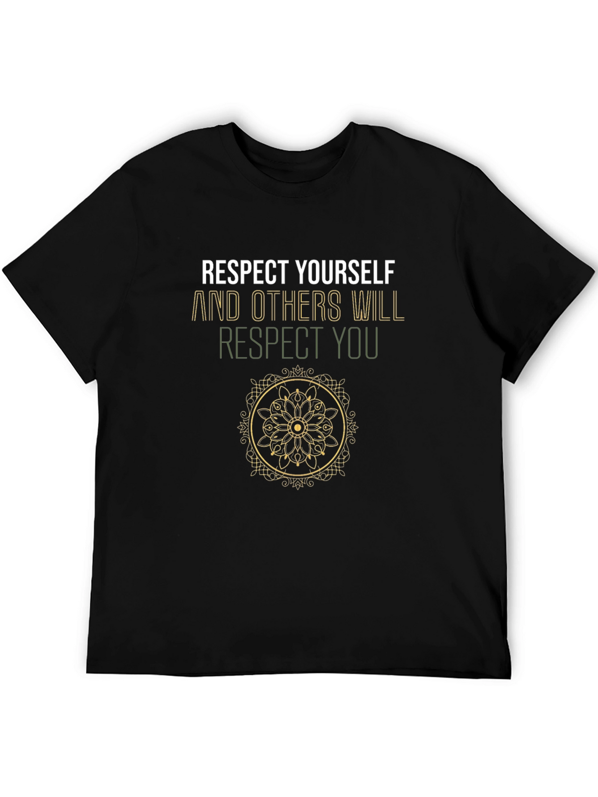 Respect Yourself Graphic Tee - Black Cotton Shirt