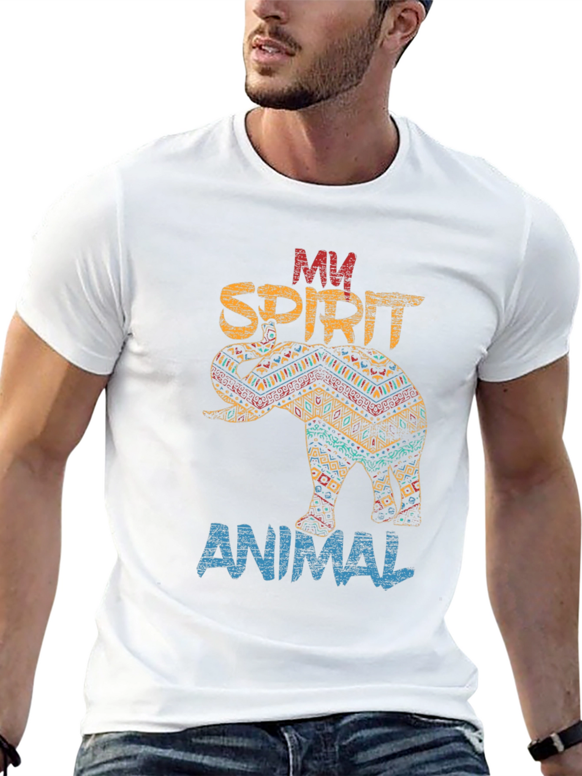 Ethnic Elephant T-Shirt - My Spirit Animal Tee
