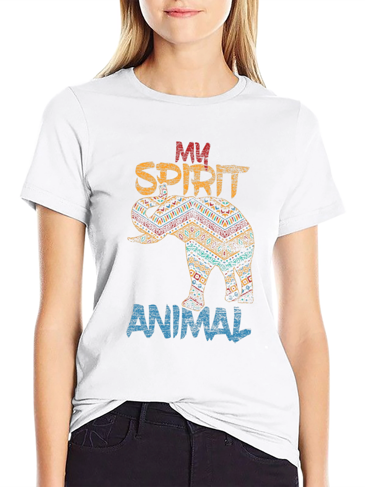Ethnic Elephant T-Shirt - My Spirit Animal Tee