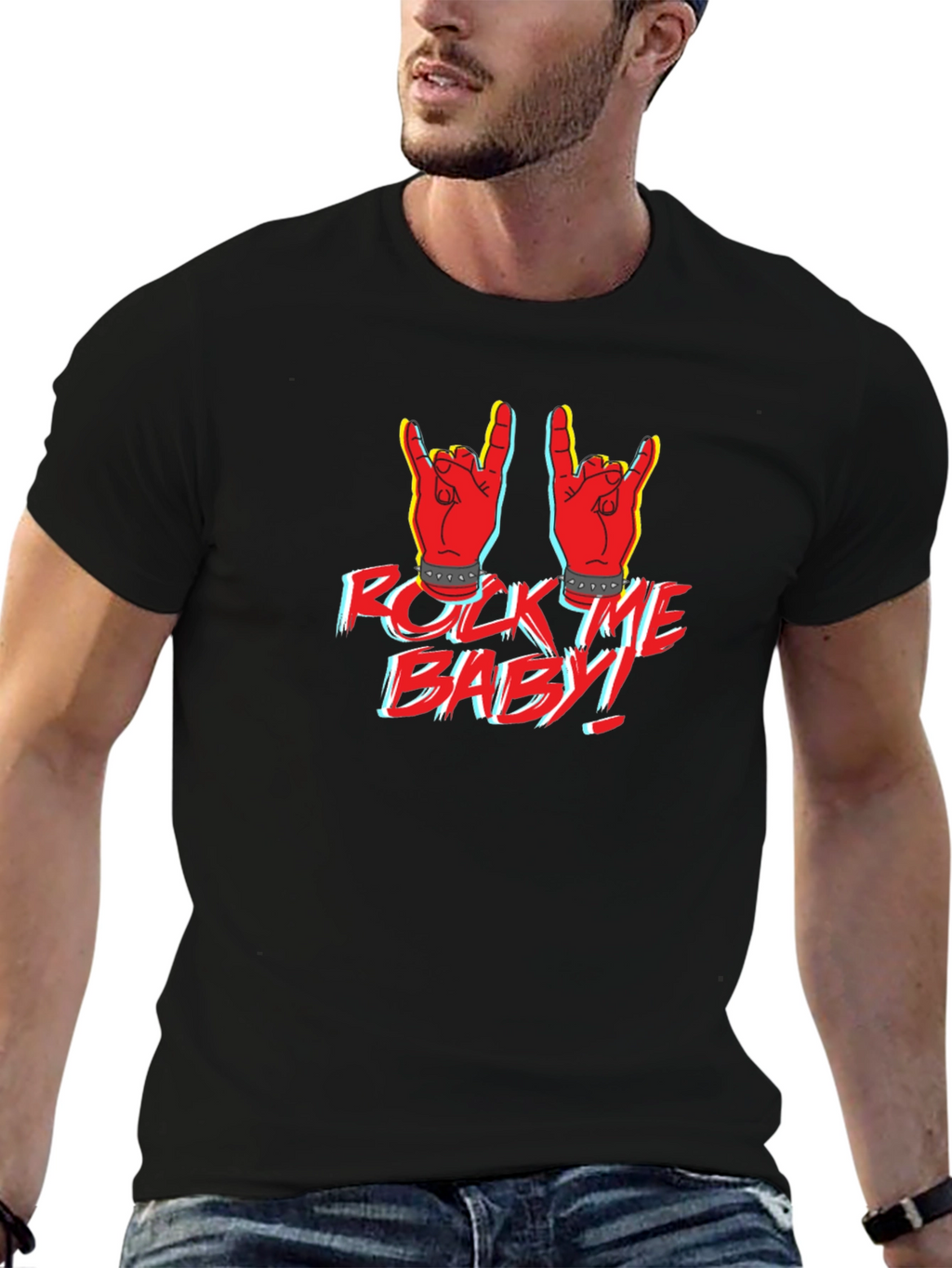 Rock Me Baby Graphic Print T-Shirt