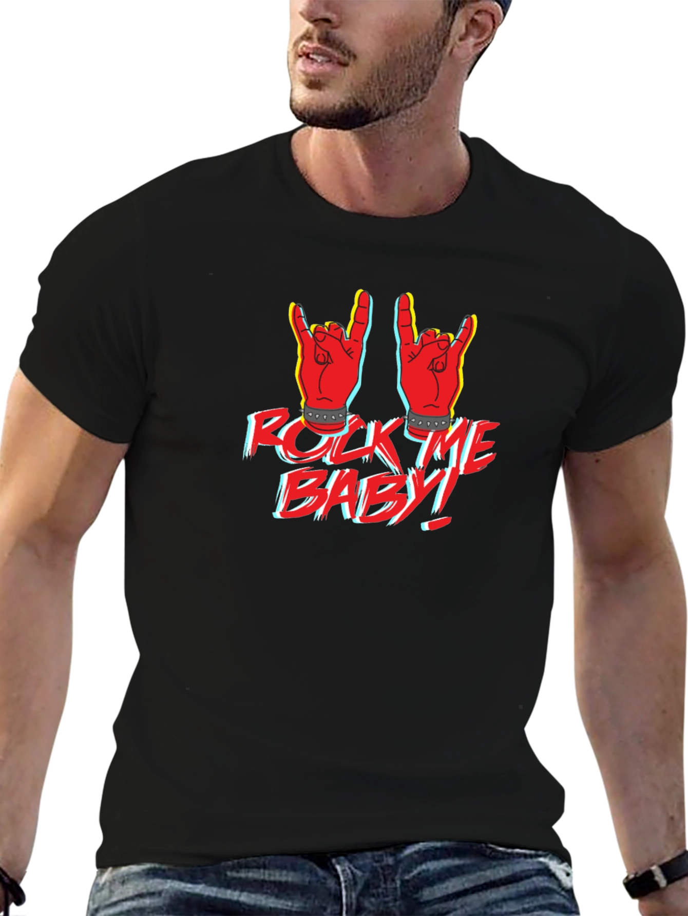 Rock Me Baby Graphic Print T-Shirt