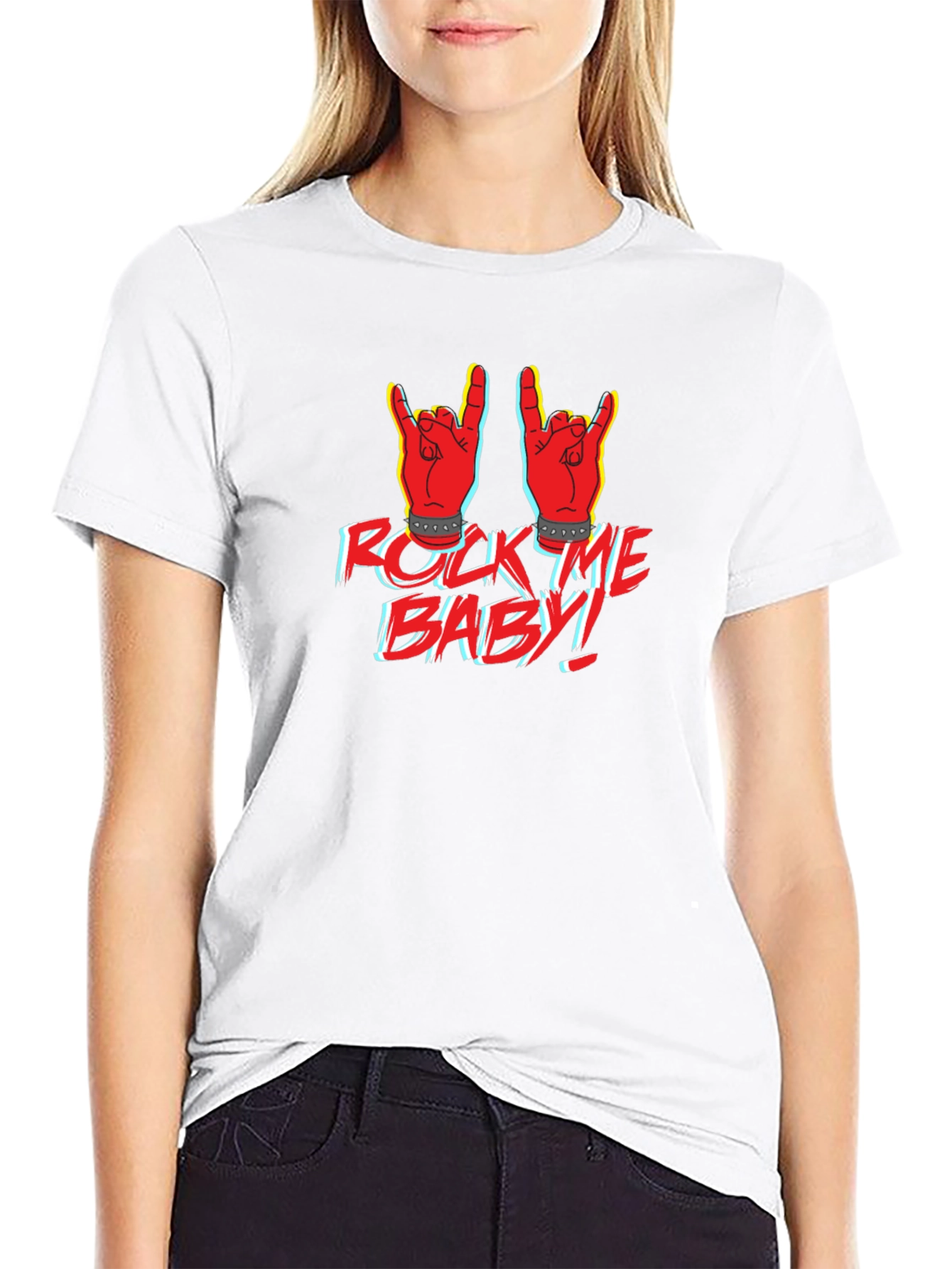 Rock Me Baby Graphic Print T-Shirt