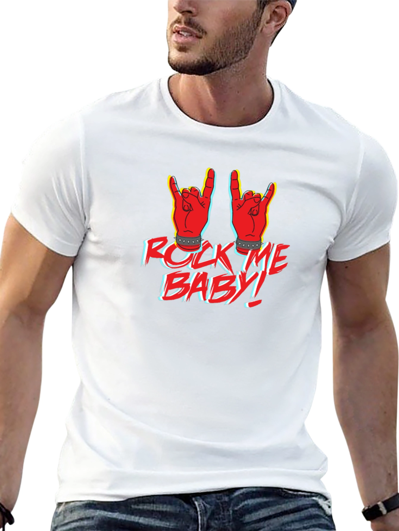 Rock Me Baby Graphic Print T-Shirt