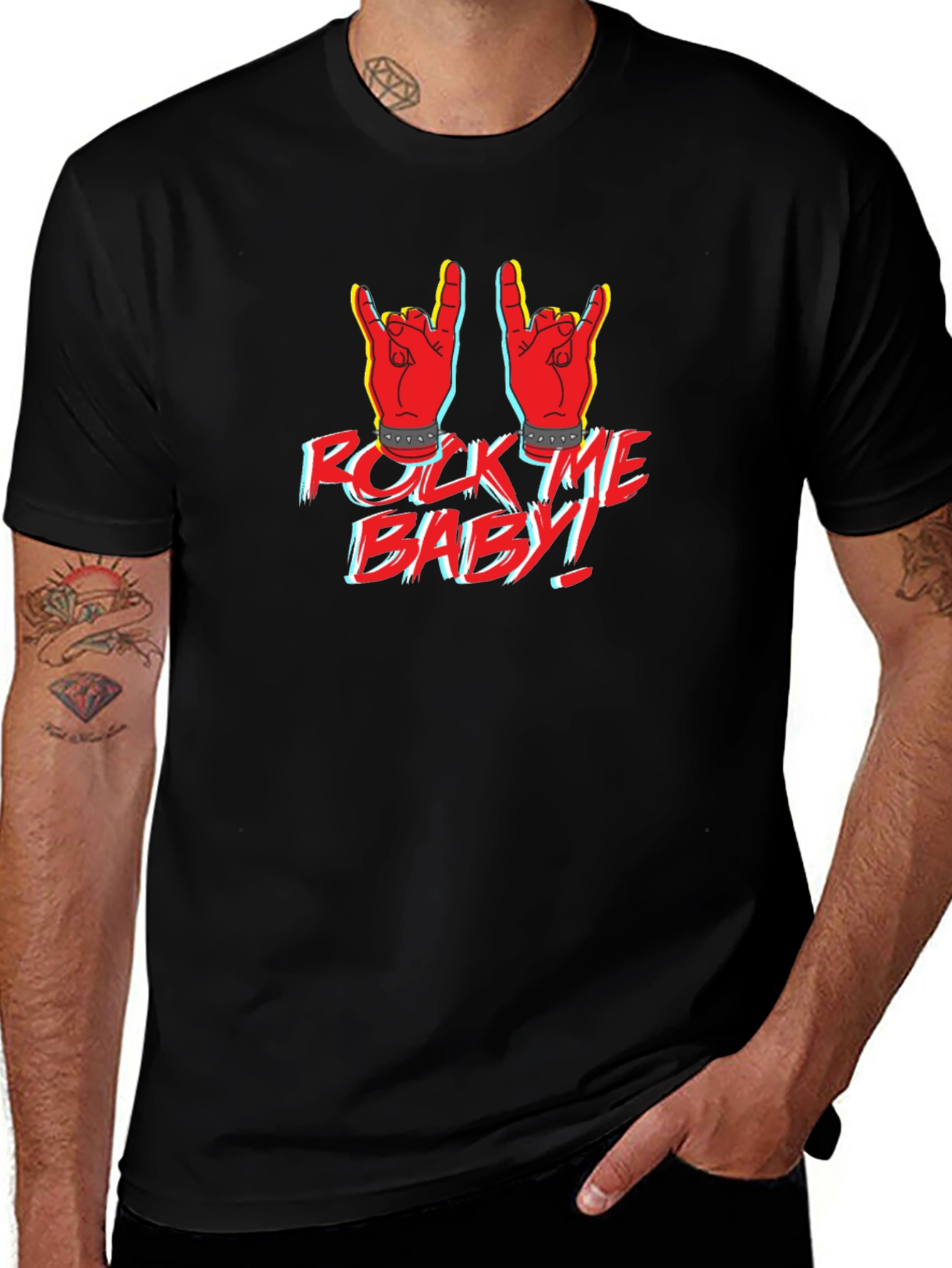 Rock Me Baby Graphic Print T-Shirt