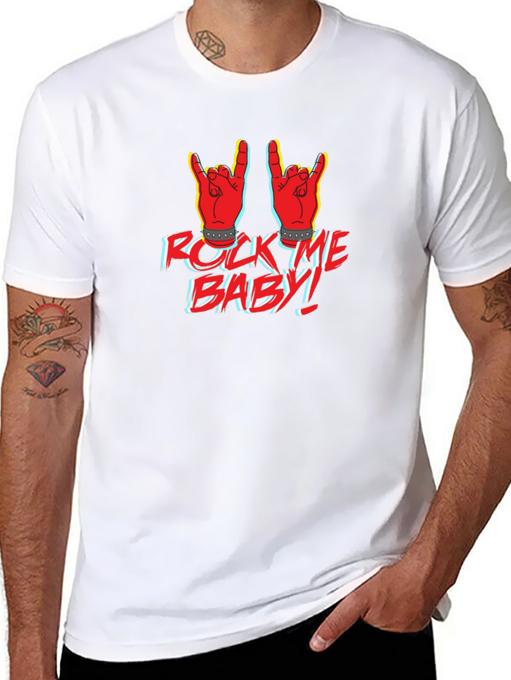 Rock Me Baby Graphic Print T-Shirt