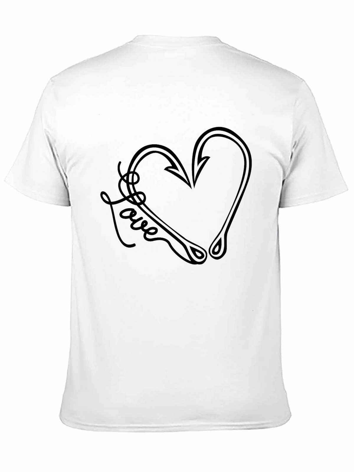 Fishing Hook Heart Love T-Shirt