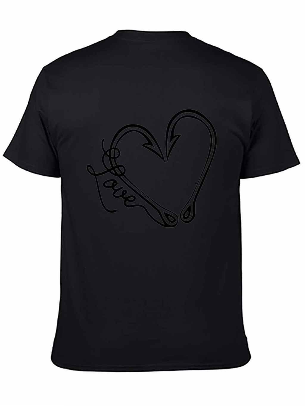 Fishing Hook Heart Love T-Shirt