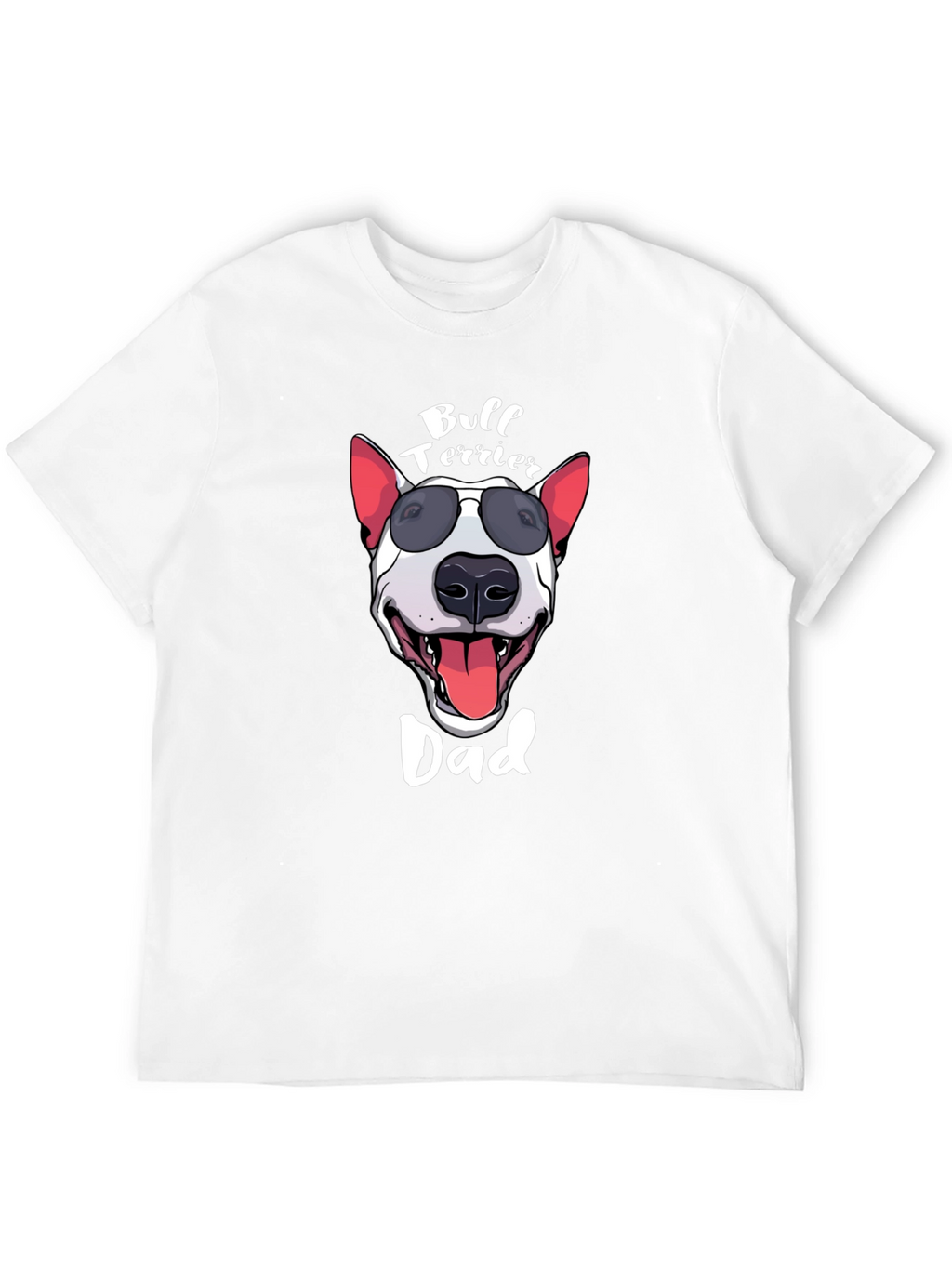Bull Terrier Dad Graphic Tee - Black