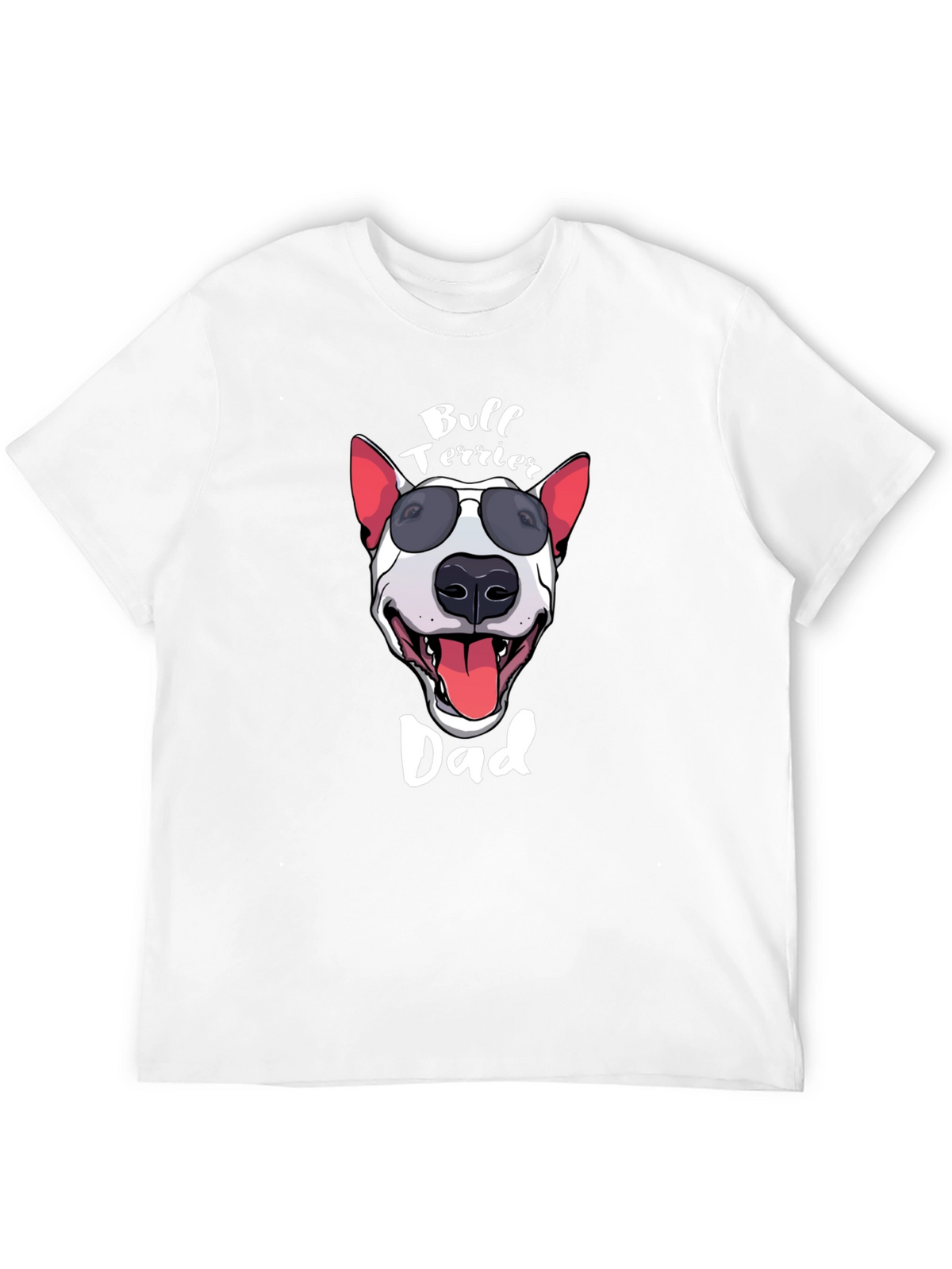 Bull Terrier Dad Graphic Tee - Black