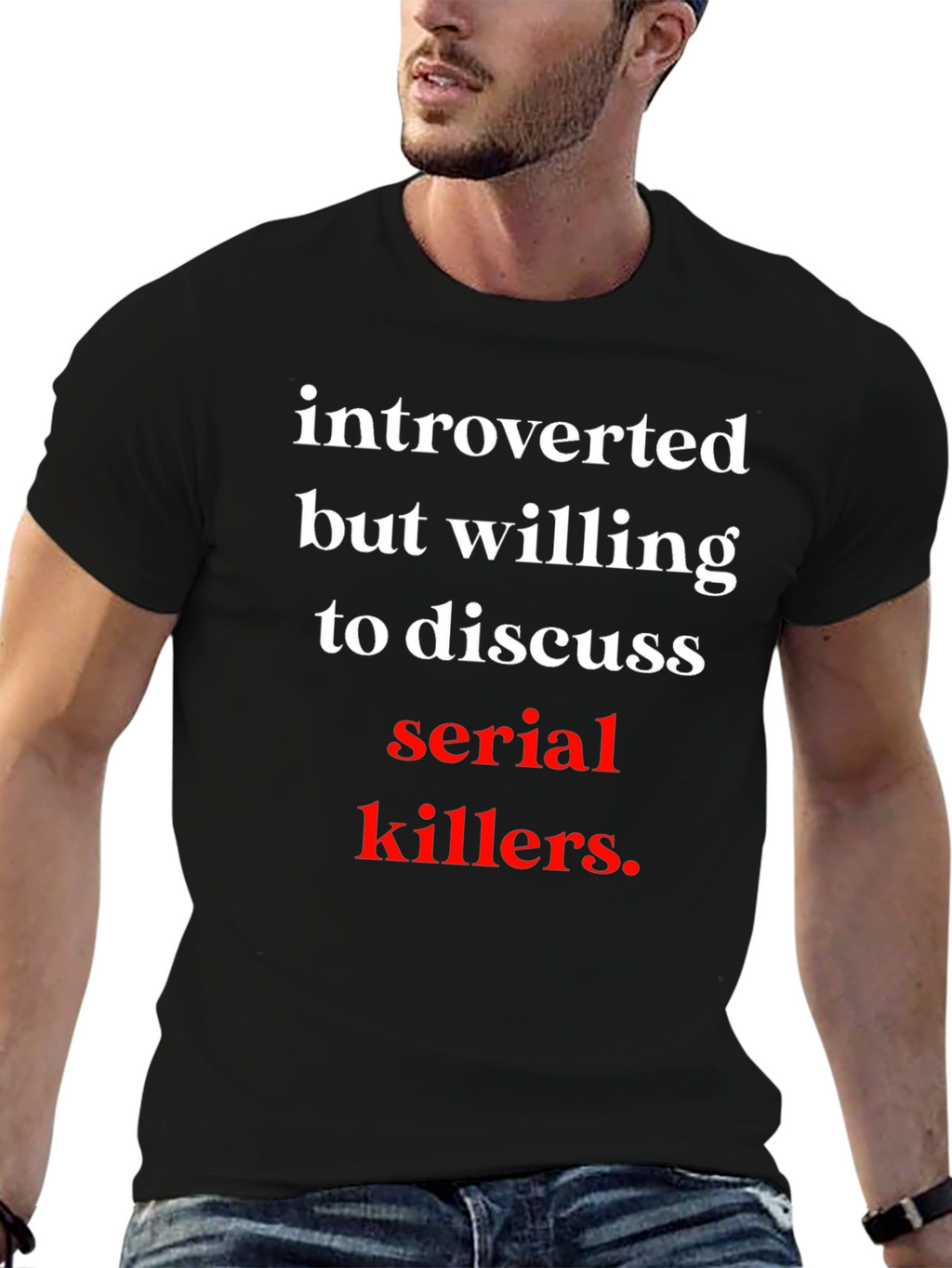 Introverted Serial Killer T-Shirt - Black