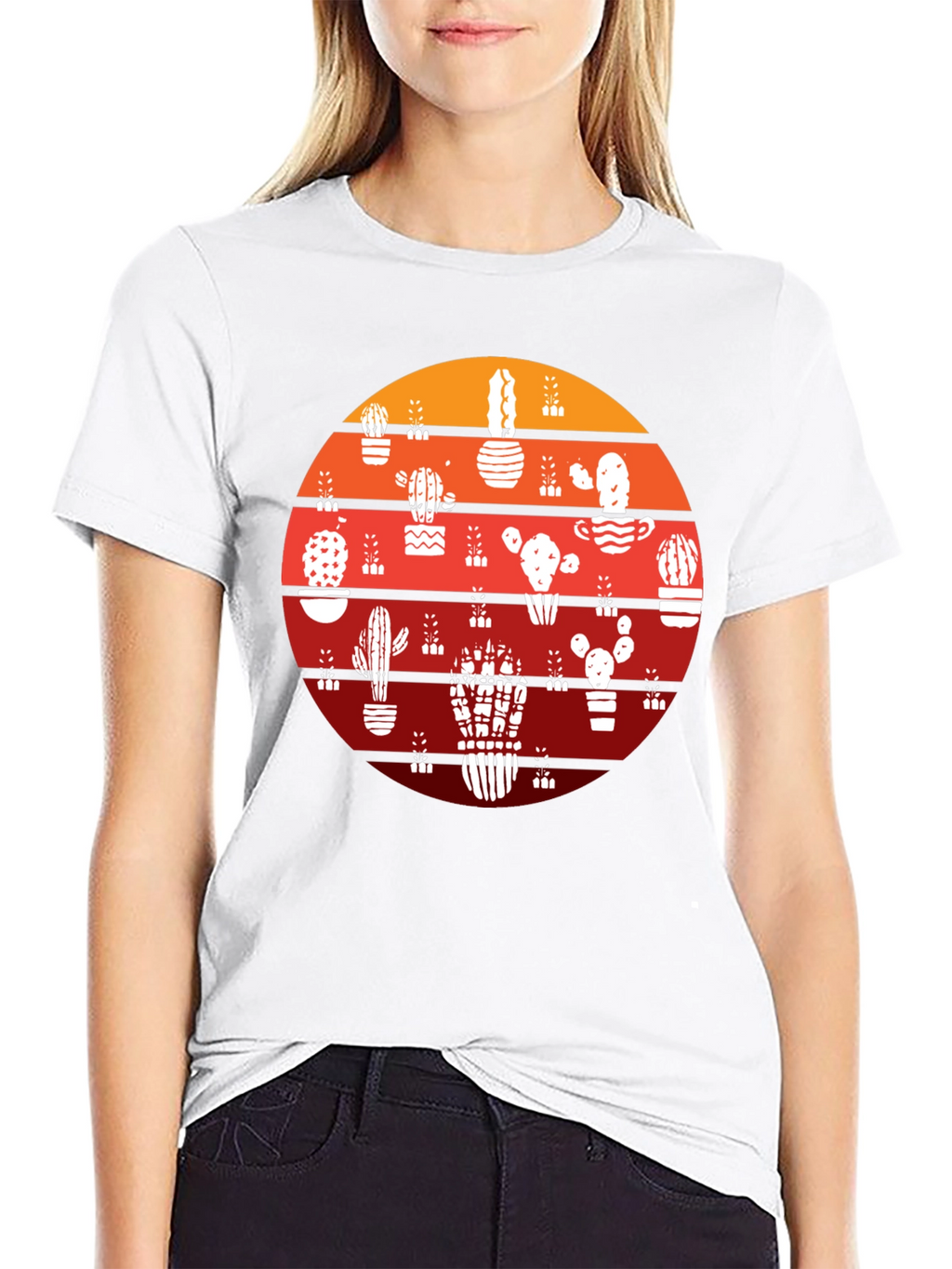 Cactus Sunset Graphic T-Shirt
