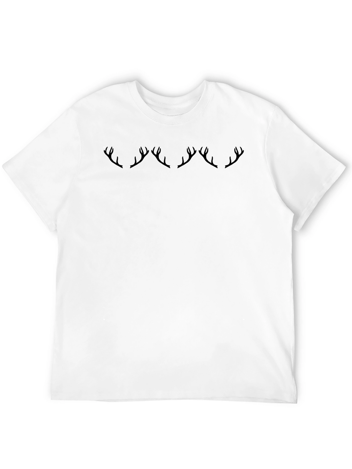 Antler Graphic Print Crew Neck T-Shirt