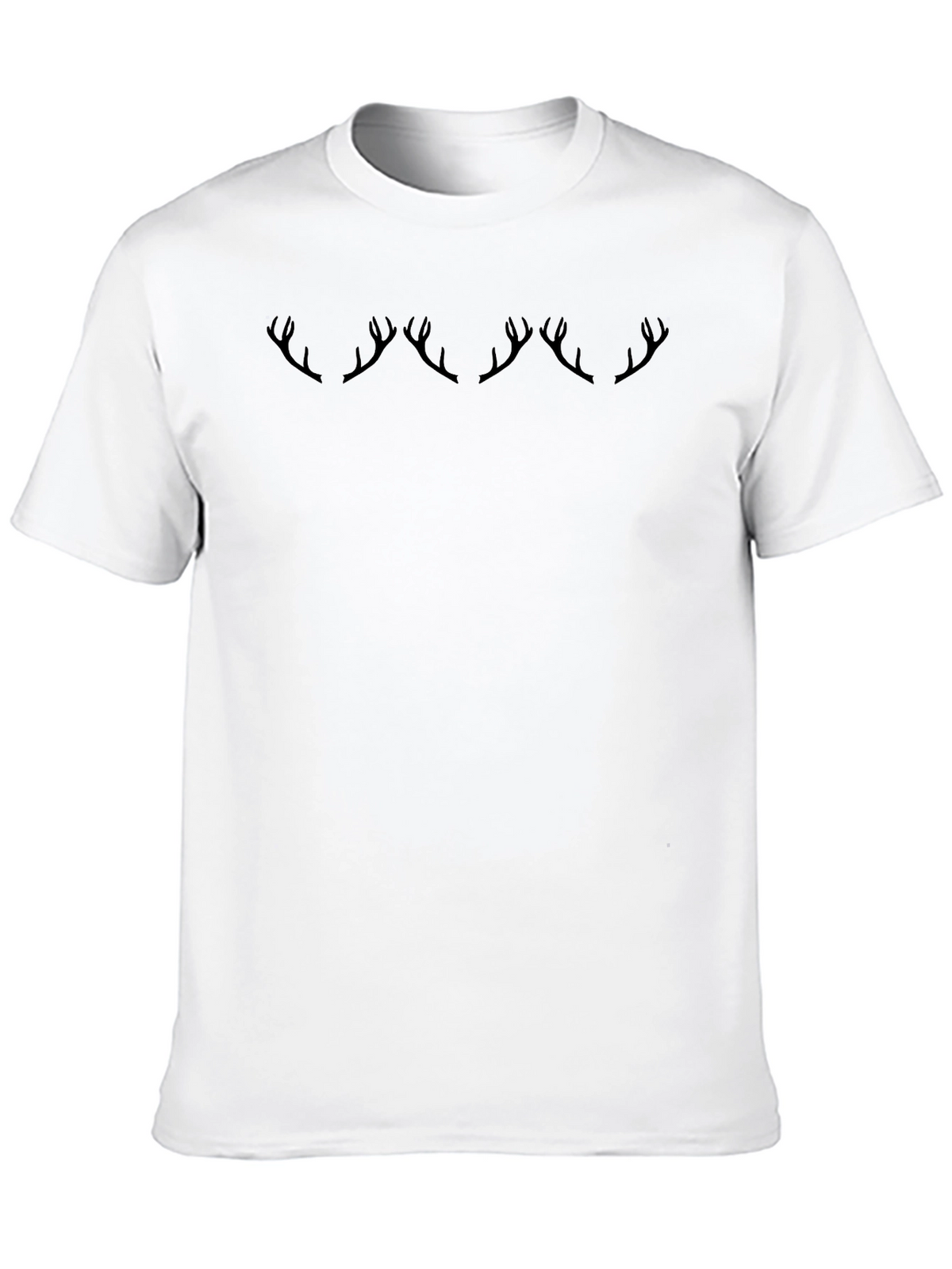 Antler Graphic Print Crew Neck T-Shirt