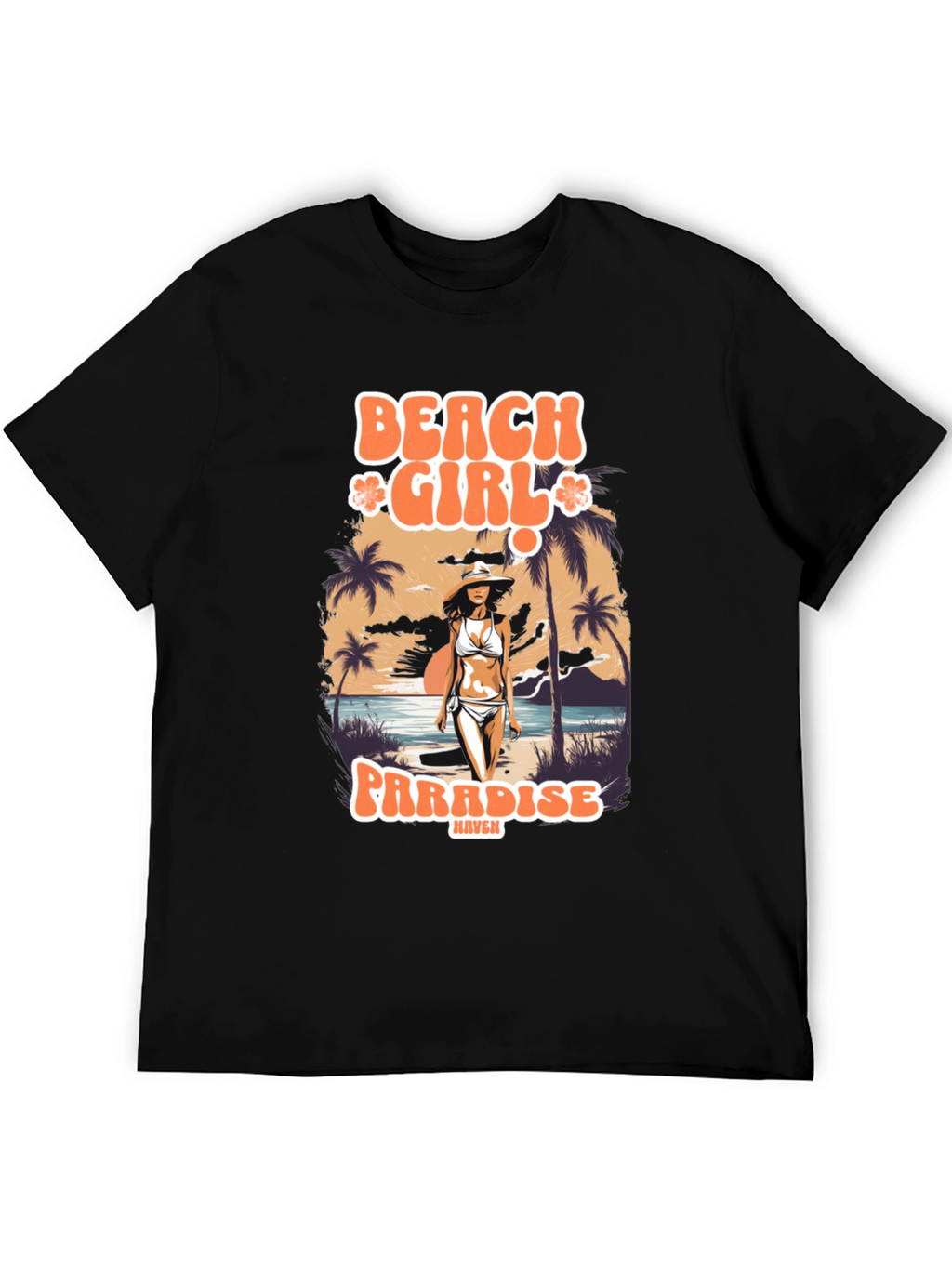 Beach Girl Paradise Graphic T-Shirt
