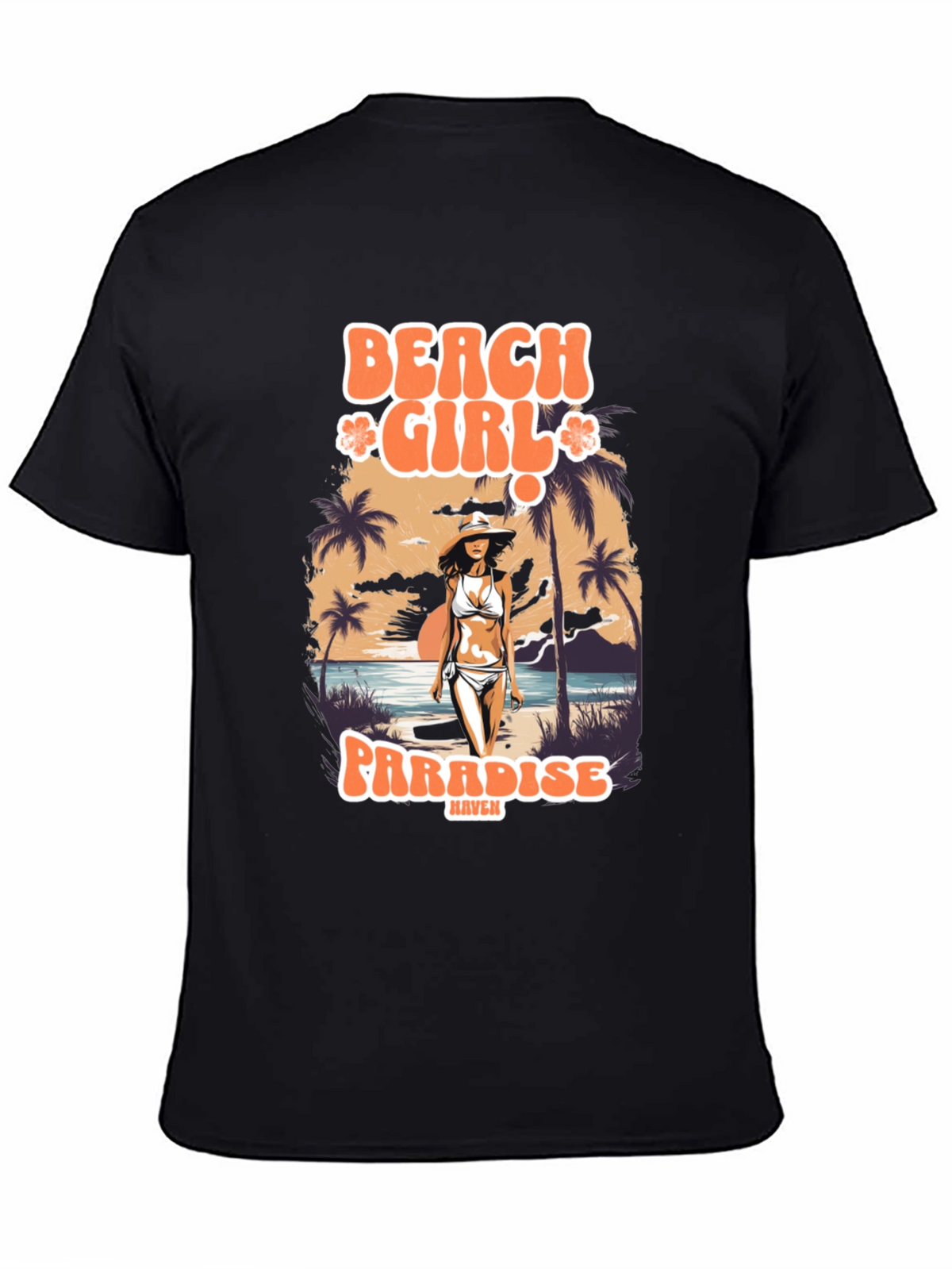 Beach Girl Paradise Graphic T-Shirt
