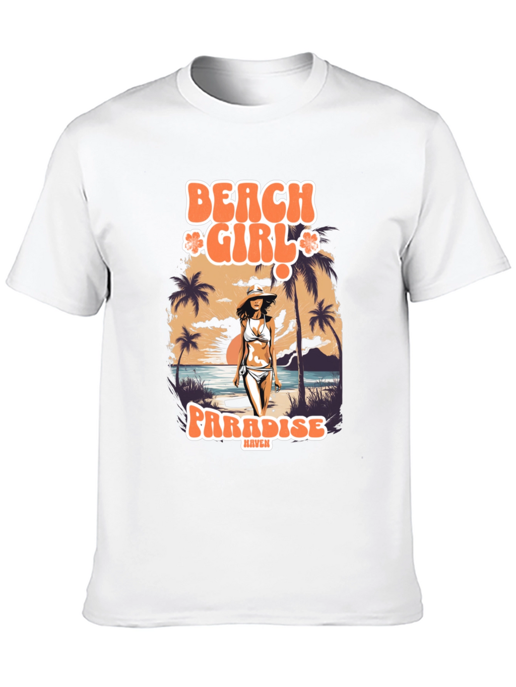 Beach Girl Paradise Graphic T-Shirt