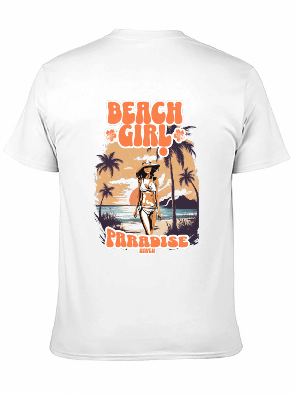 Beach Girl Paradise Graphic T-Shirt