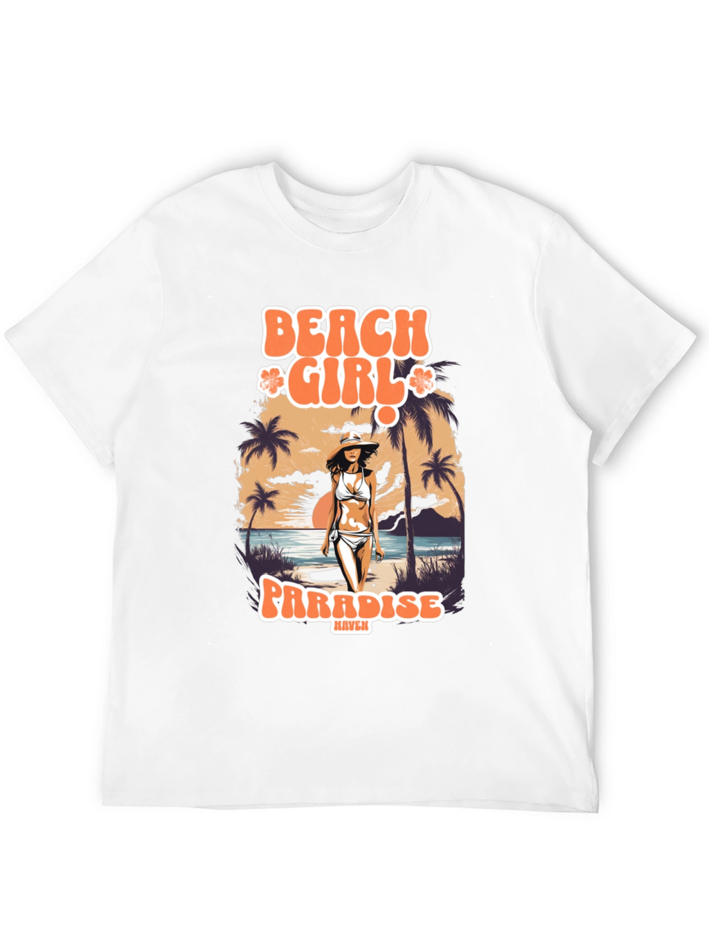 Beach Girl Paradise Graphic T-Shirt