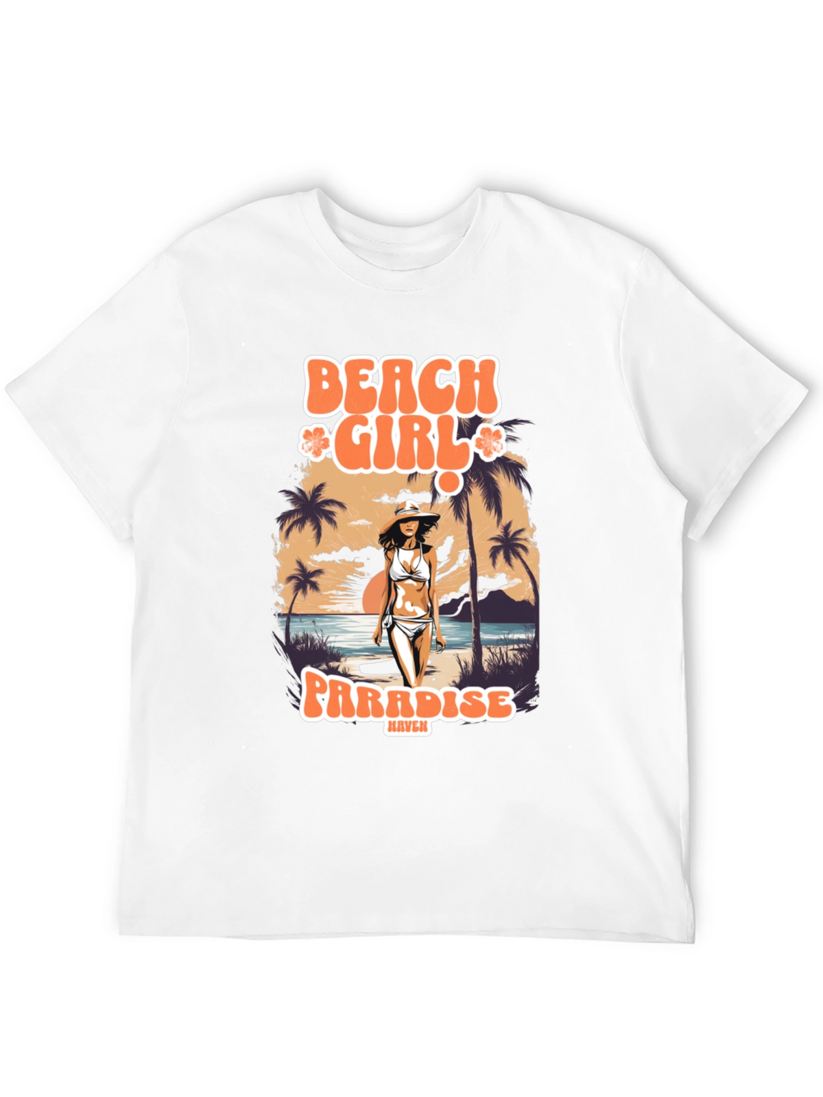 Beach Girl Paradise Graphic T-Shirt