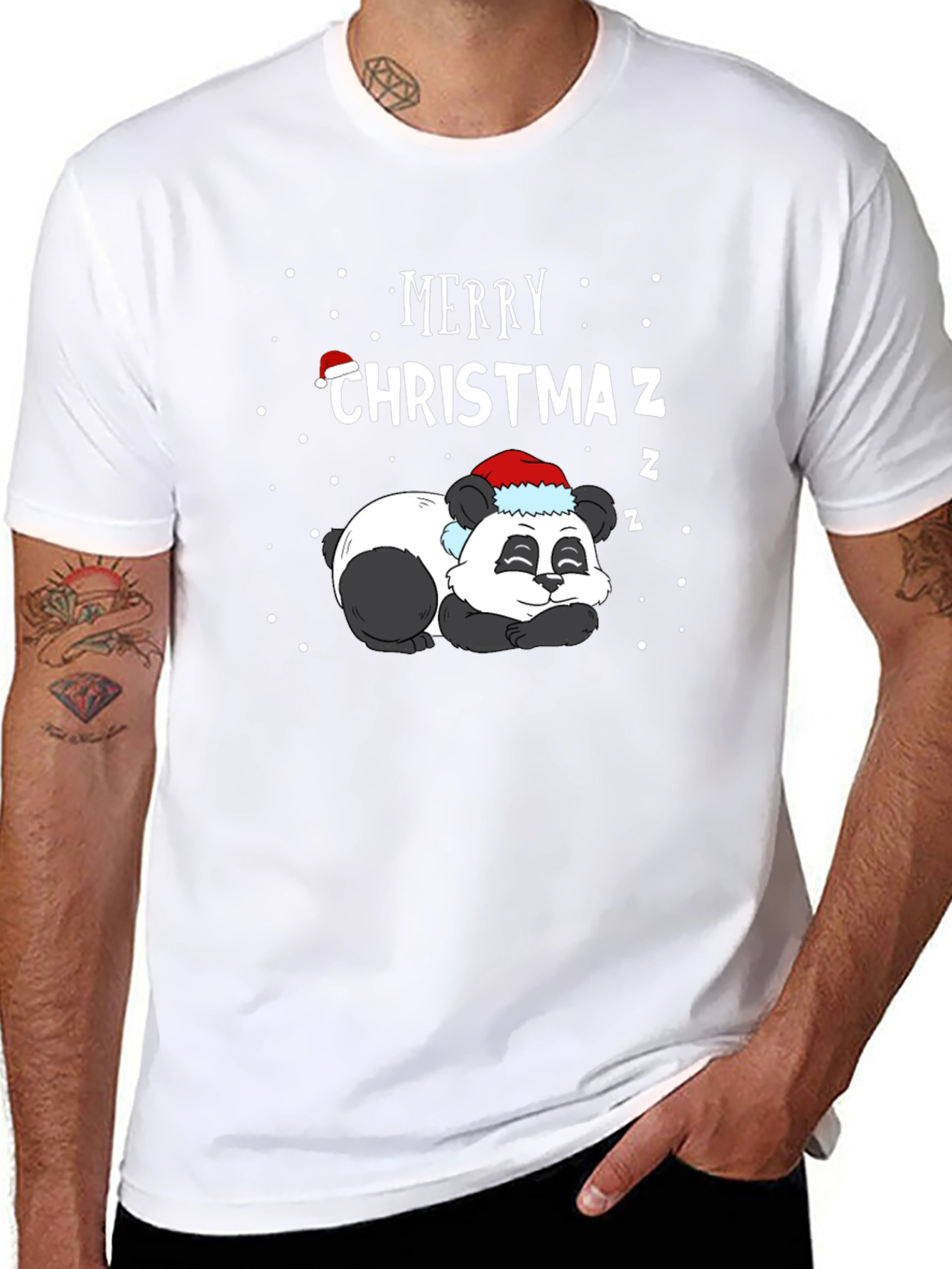 Merry Christmas Panda T-Shirt