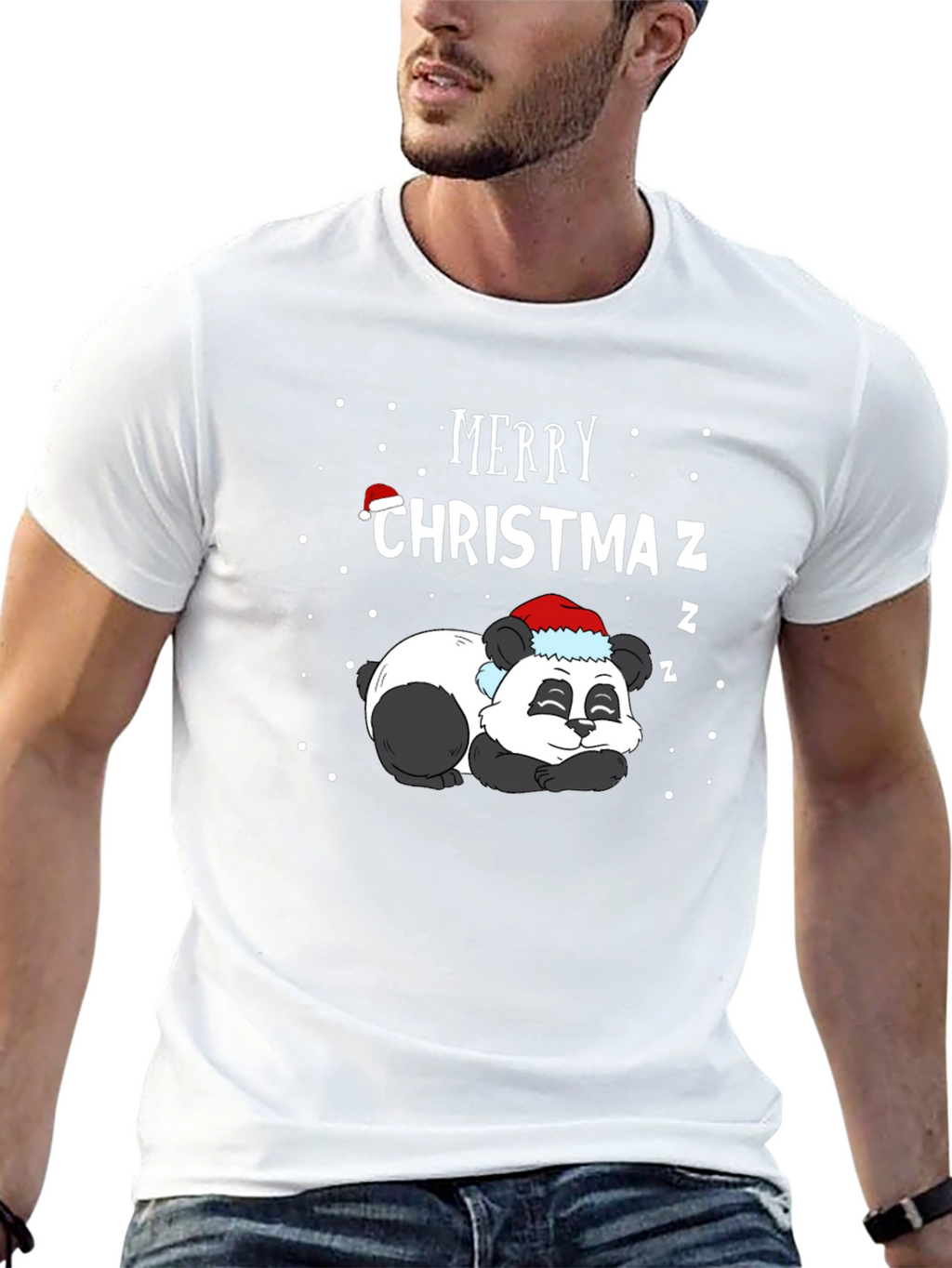 Merry Christmas Panda T-Shirt