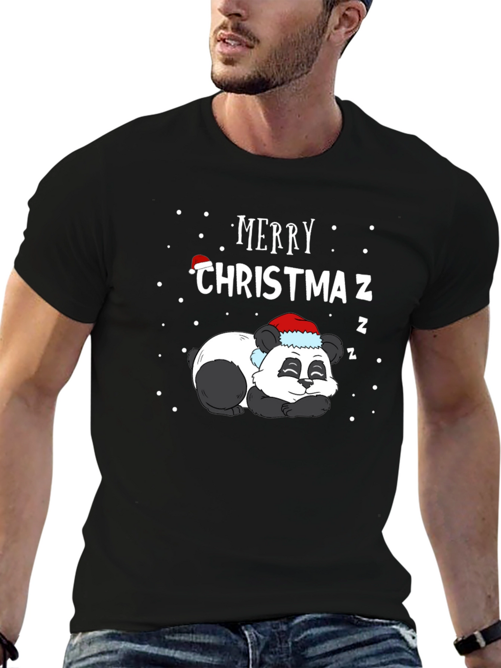 Merry Christmas Panda T-Shirt