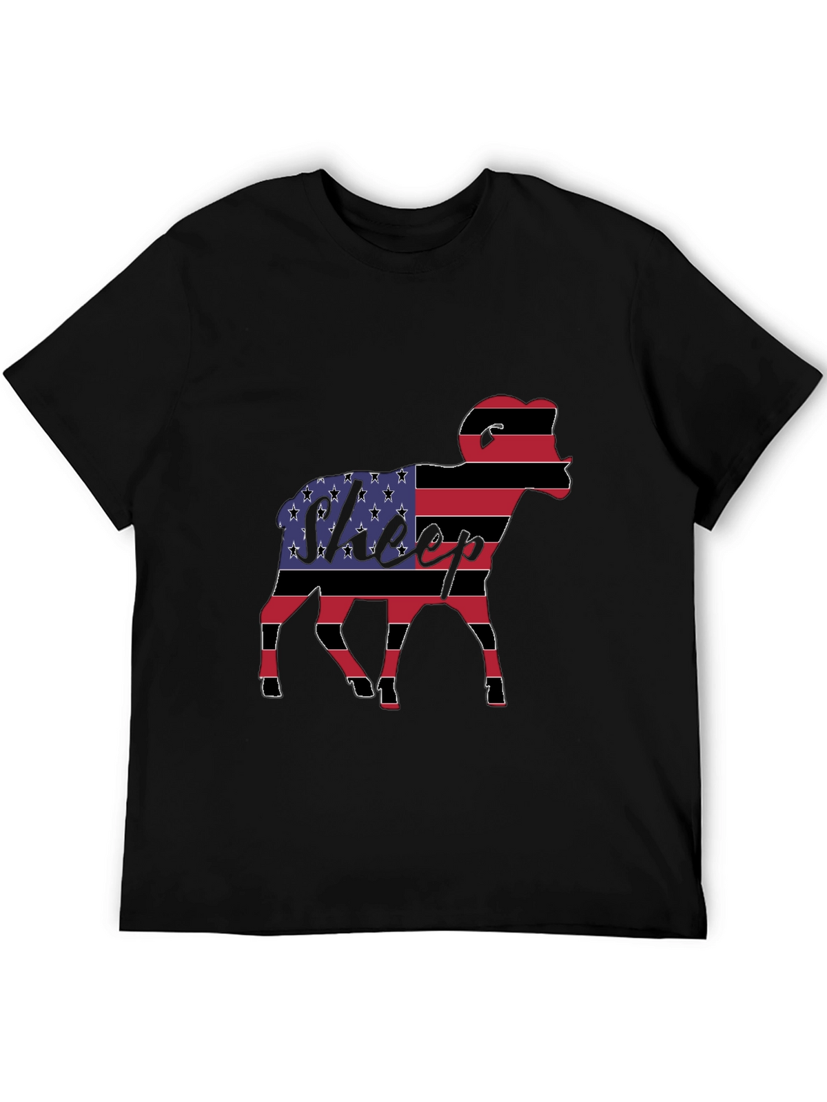 American Flag Sheep Graphic Tee