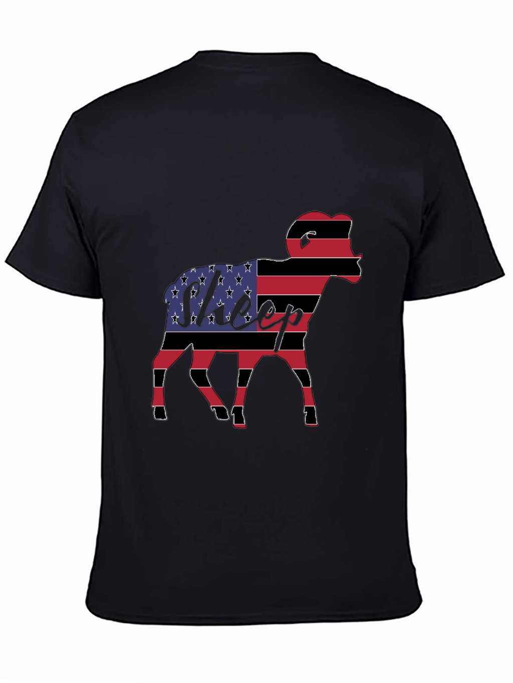 American Flag Sheep Graphic Tee