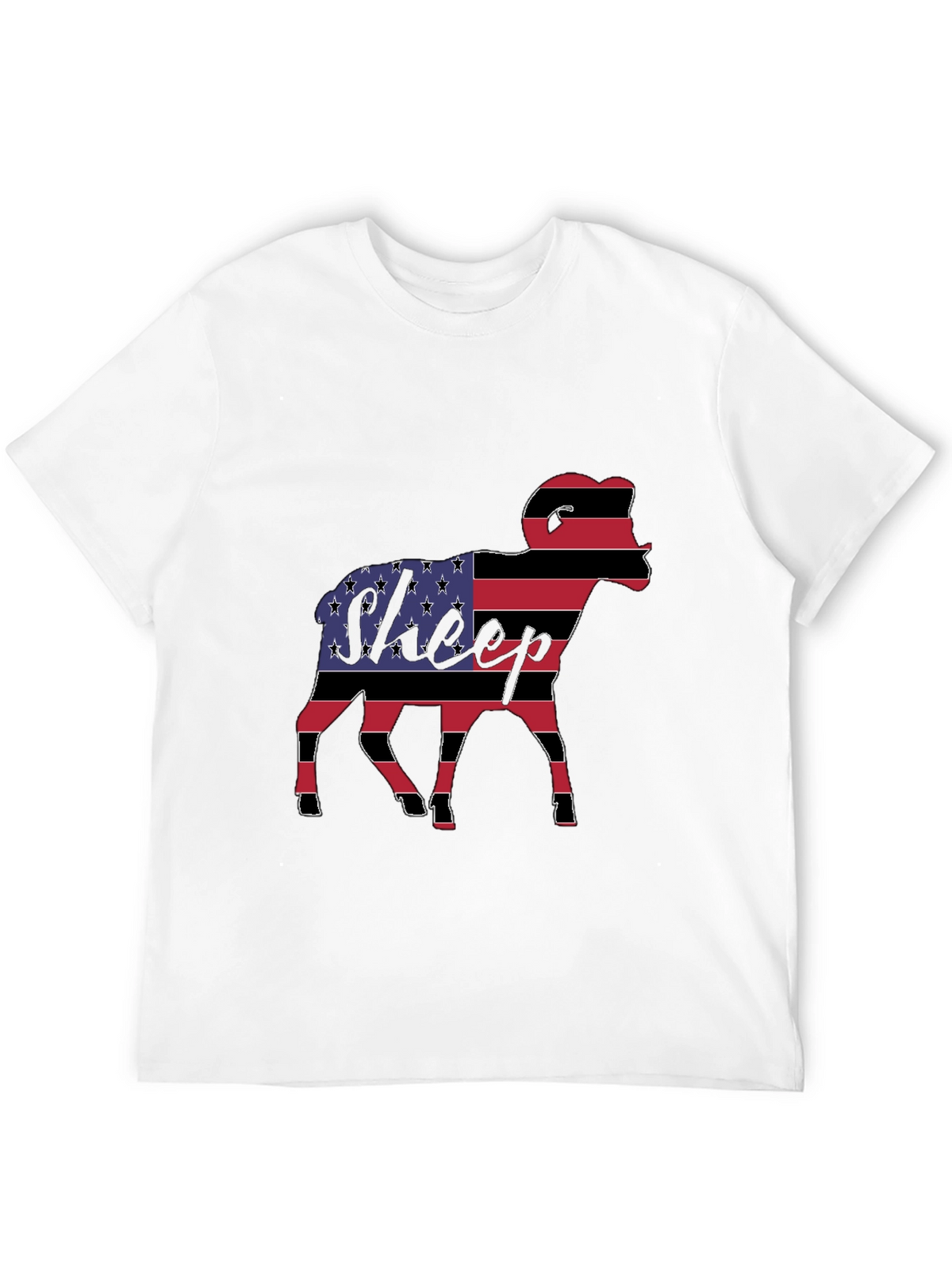 American Flag Sheep Graphic Tee