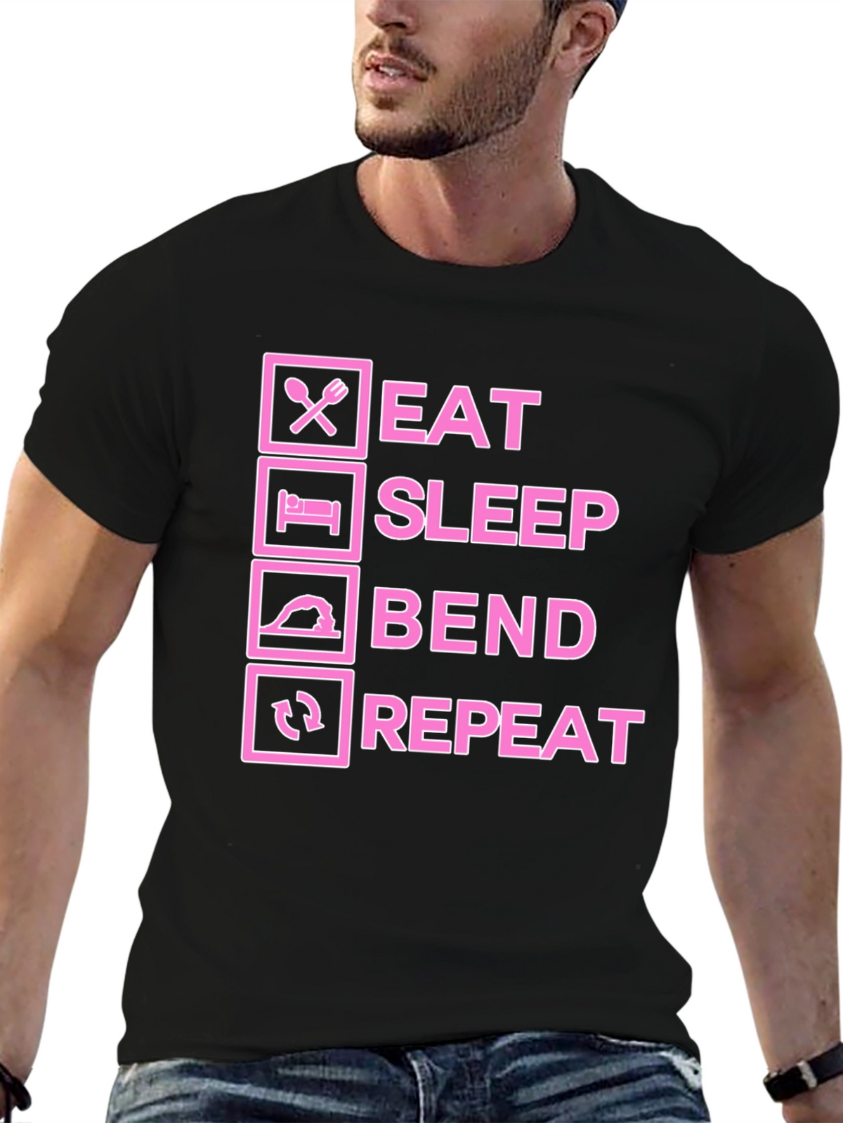 Eat Sleep Bend Repeat T-Shirt - Funny Welding Tee