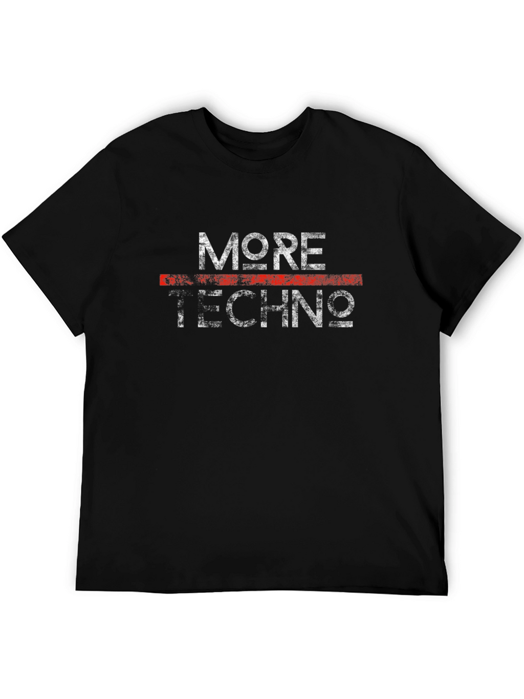 More Techno Black Graphic Tee
