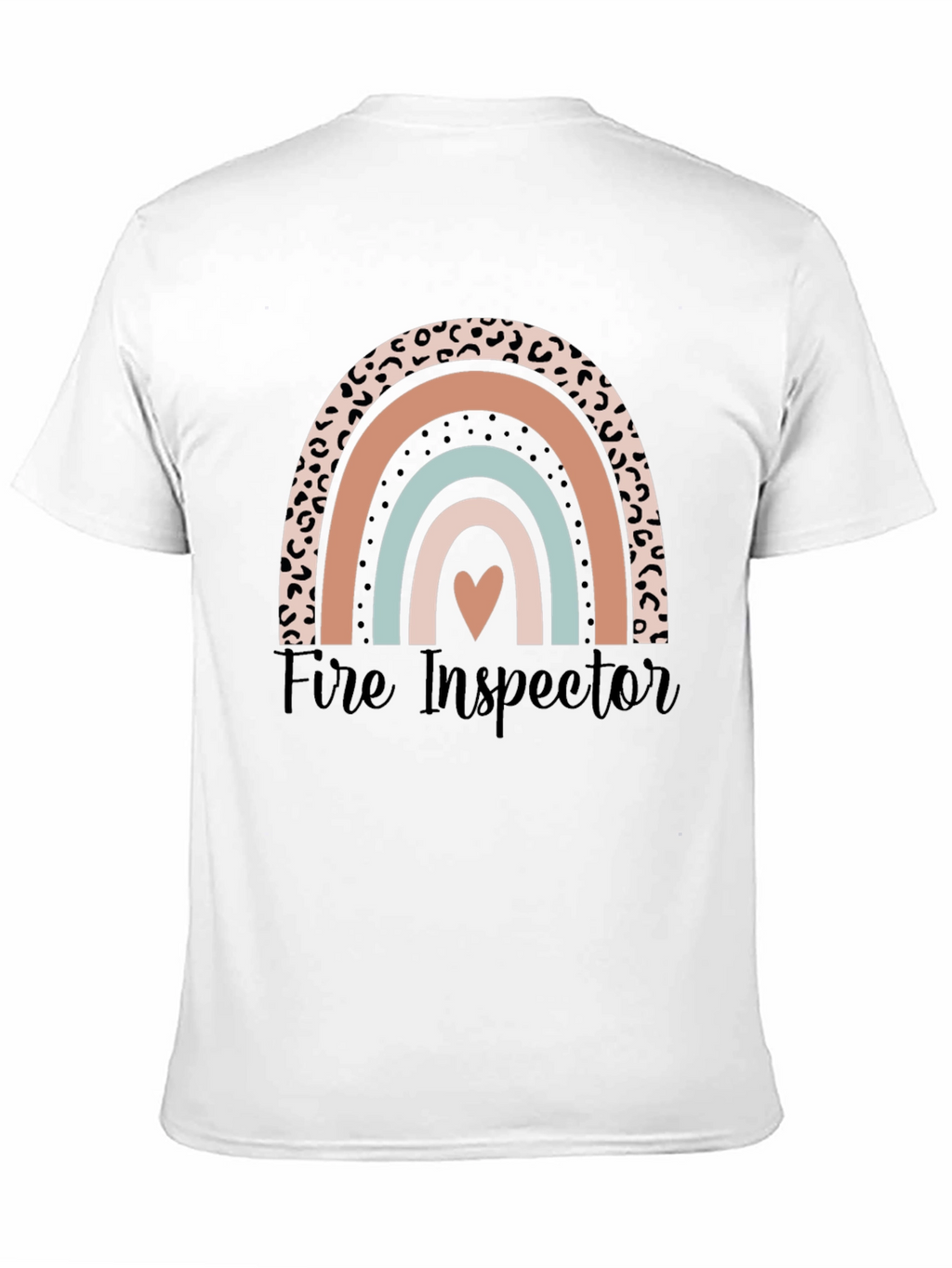 Fire Inspector Rainbow Graphic T-Shirt