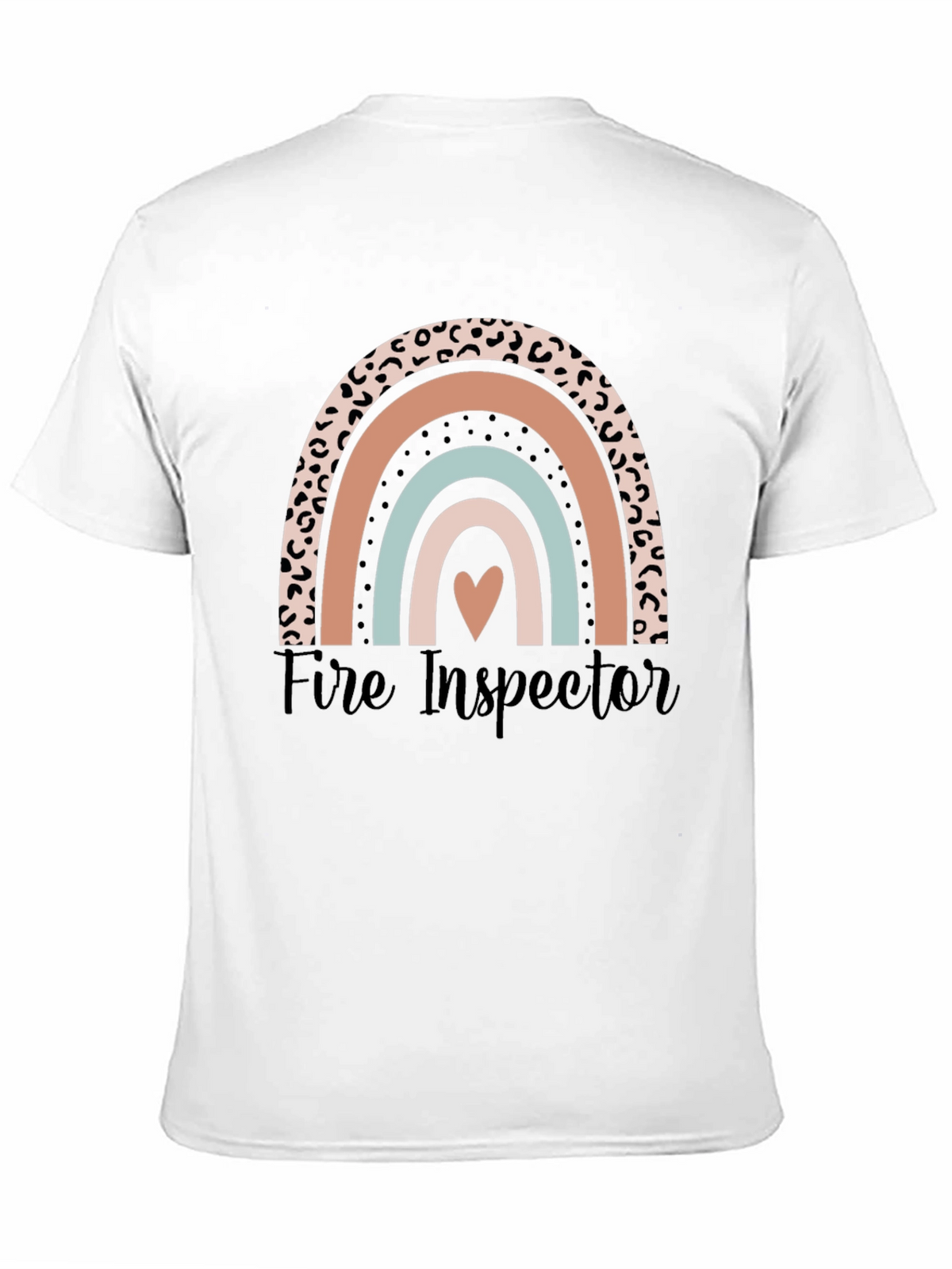 Fire Inspector Rainbow Graphic T-Shirt