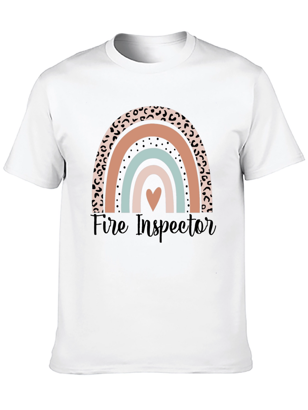 Fire Inspector Rainbow Graphic T-Shirt