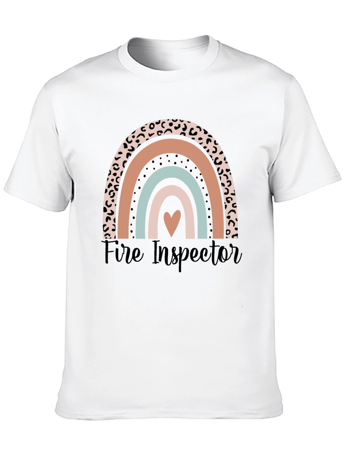 Fire Inspector Rainbow Graphic T-Shirt