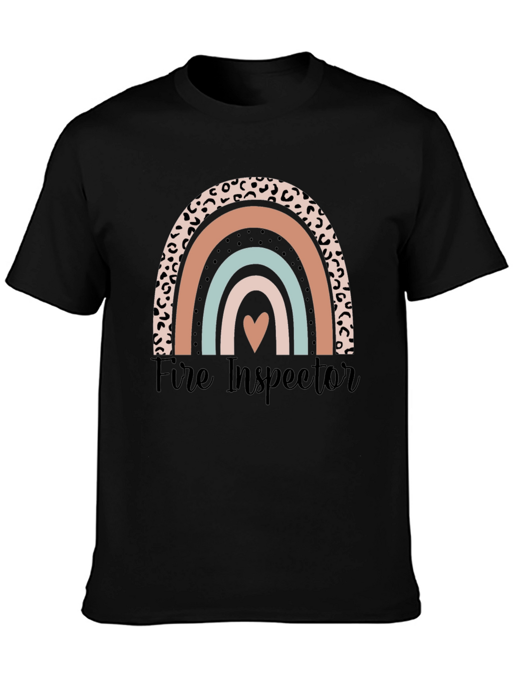 Fire Inspector Rainbow Graphic T-Shirt