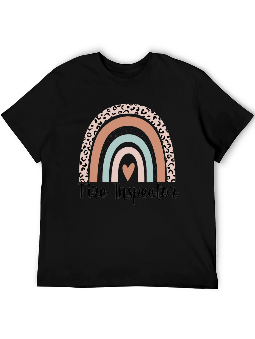 Fire Inspector Rainbow Graphic T-Shirt