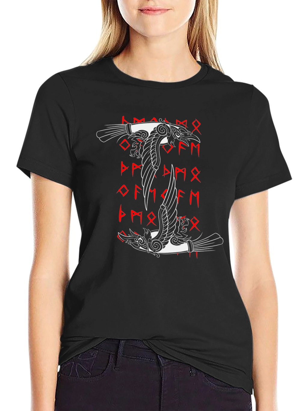 Viking Raven T-Shirt Norse Mythology Odin Ravens