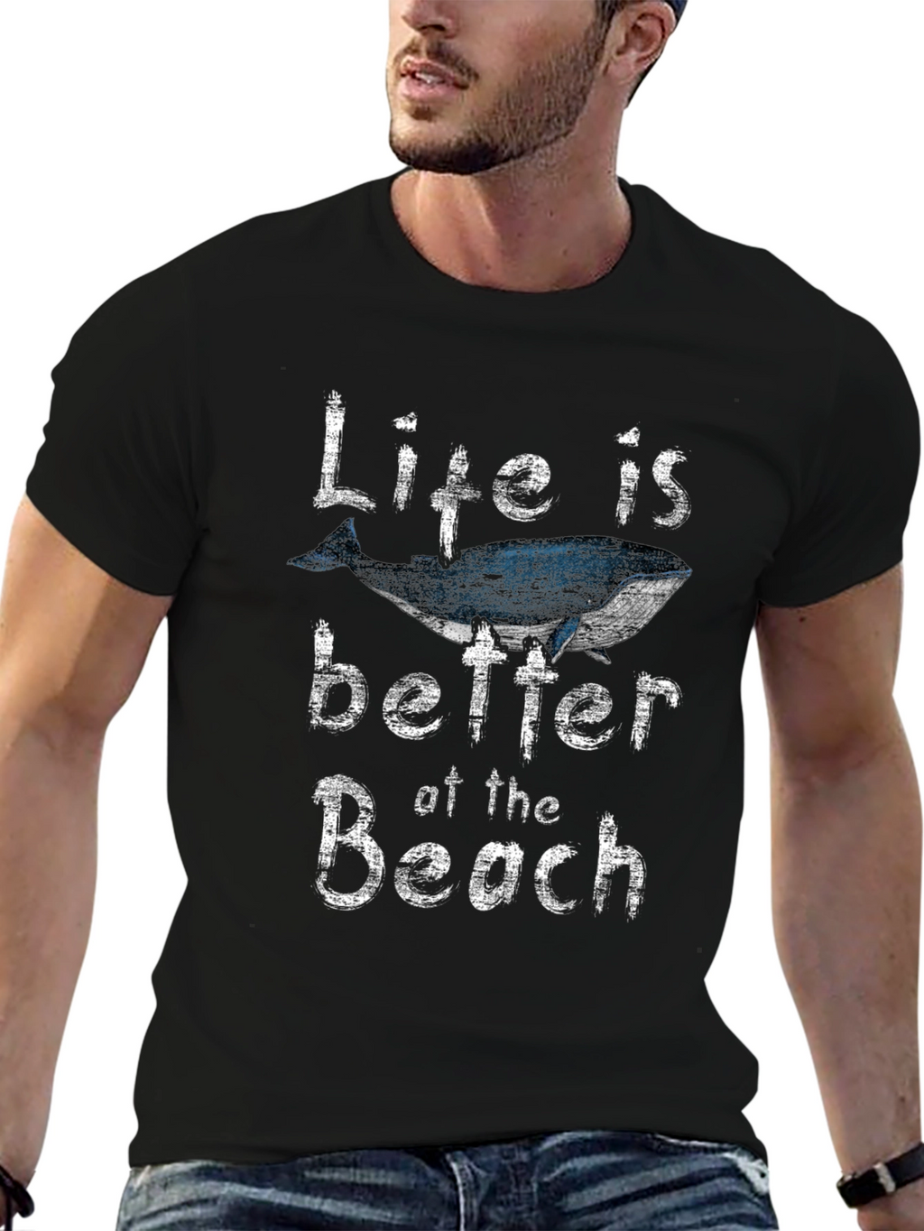 Whale Beach Life Graphic Tee - Stylish Unisex Shirt