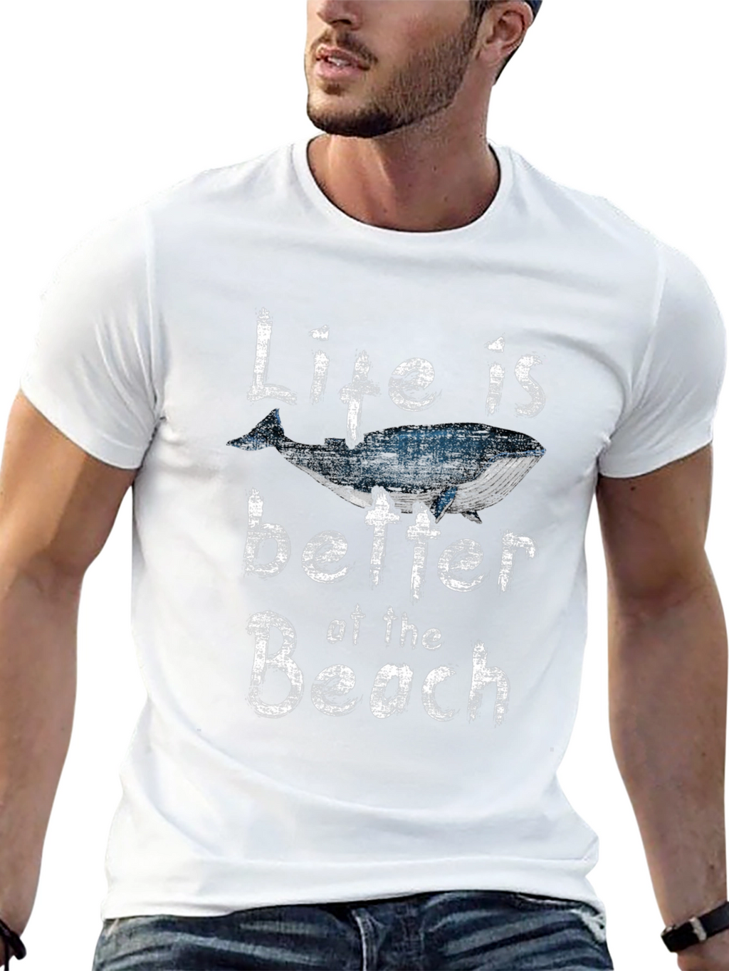 Whale Beach Life Graphic Tee - Stylish Unisex Shirt