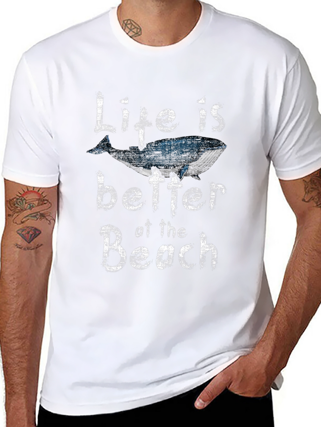Whale Beach Life Graphic Tee - Stylish Unisex Shirt