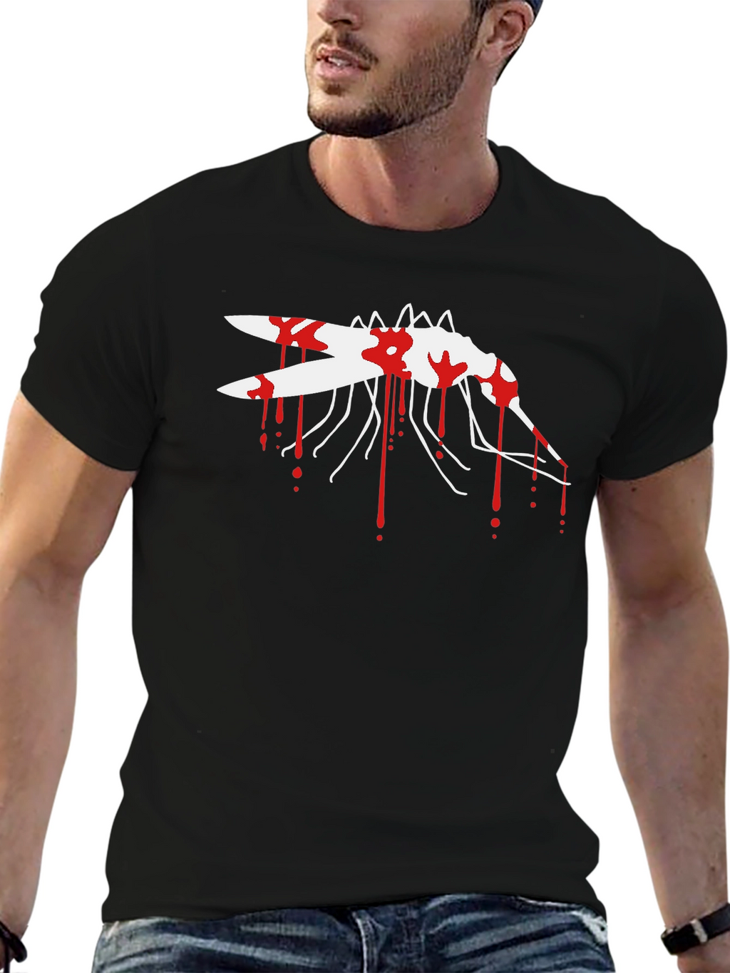 Bloody Mosquito Graphic T-Shirt - Black