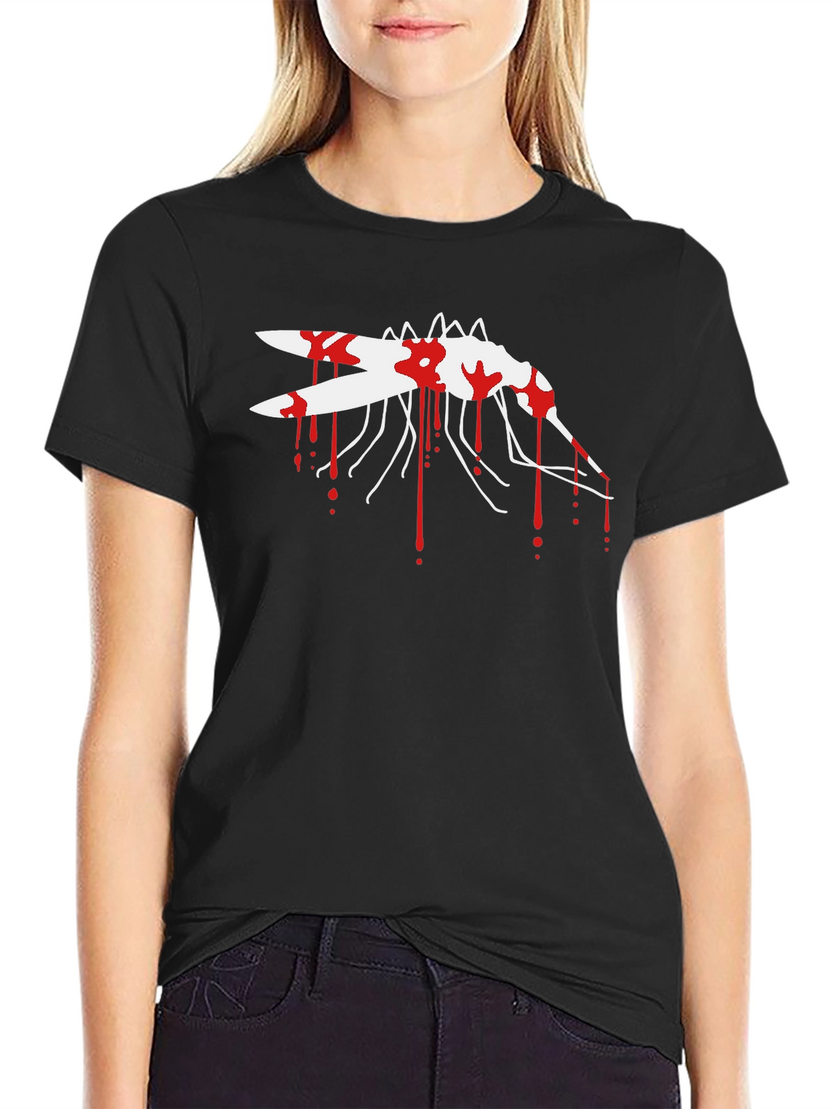 Bloody Mosquito Graphic T-Shirt - Black