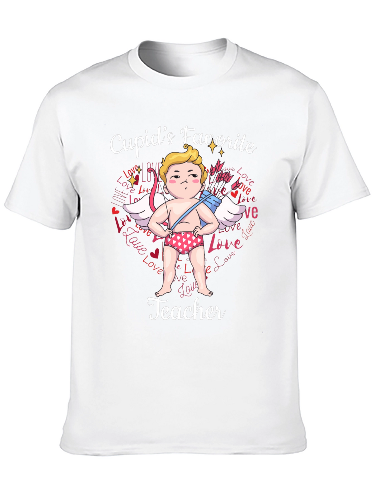 Cupids Favorite Teacher T-Shirt - Valentines Day
