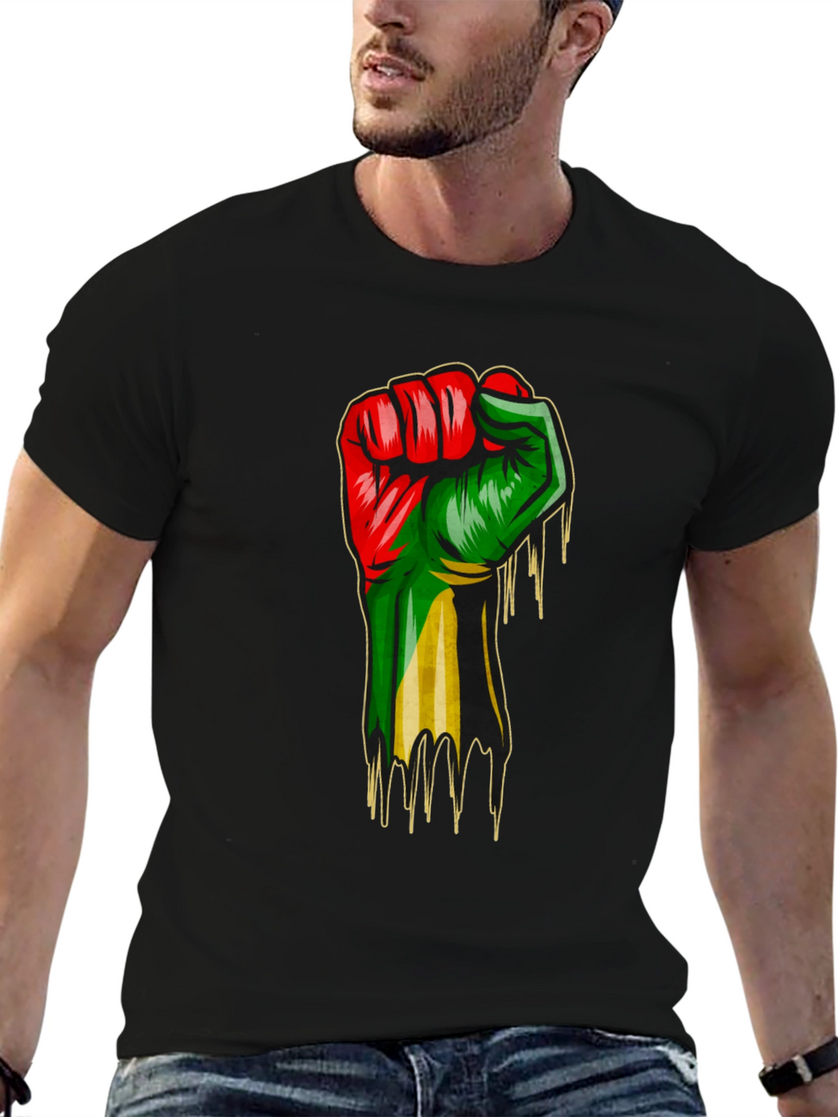 Pan-African Fist Graphic Tee