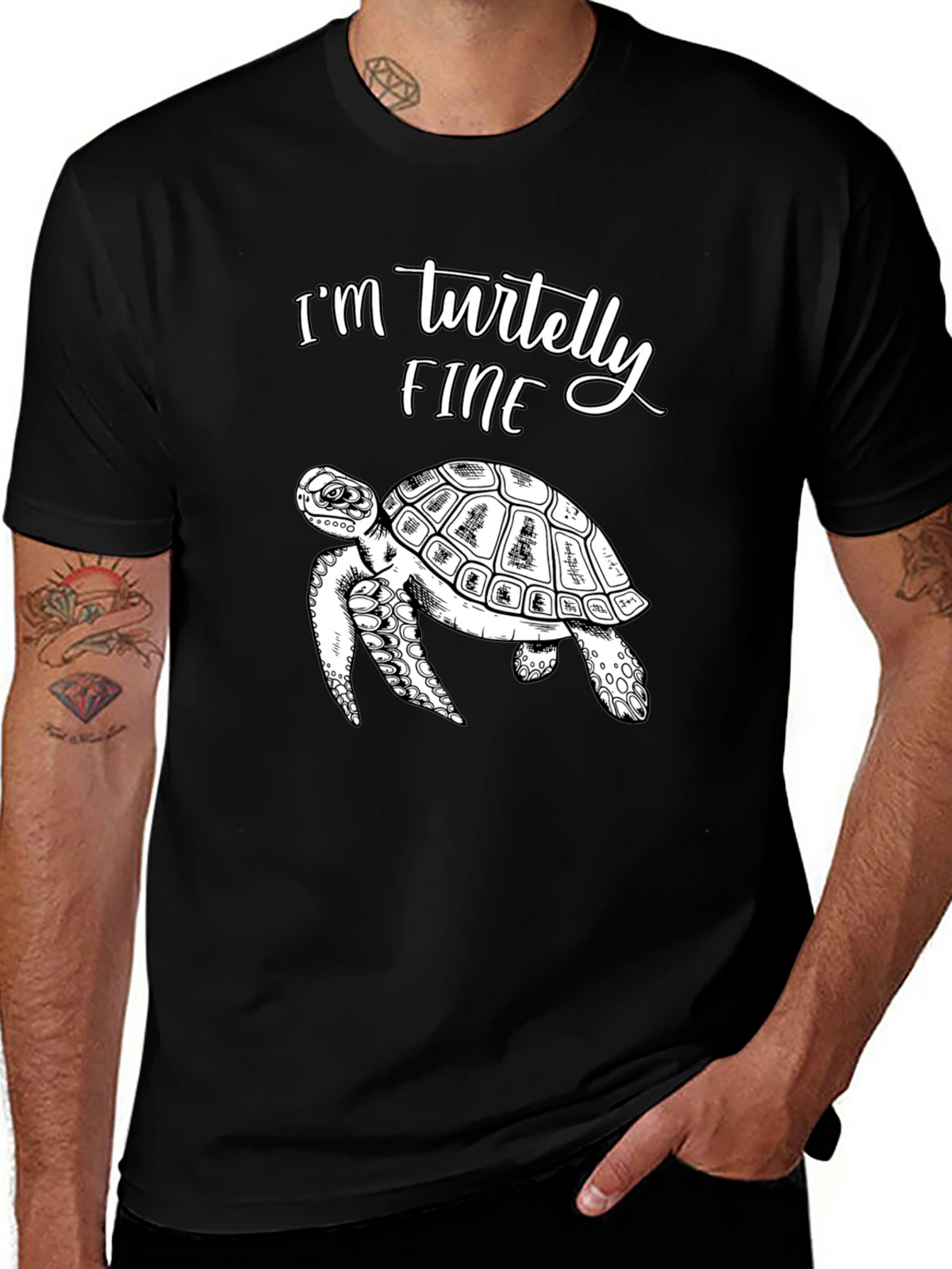 Im Turtelly Fine T-Shirt Funny Turtle Tee